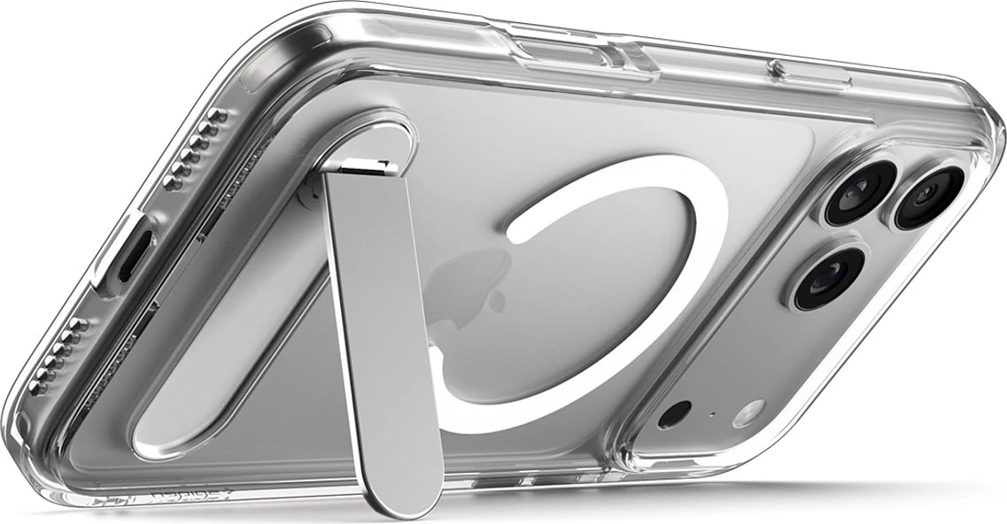 Mbështjellës Spigen Ultra Hybrid "S" MagSafe për iPhone 17 Pro, Transparent dhe Bardhë