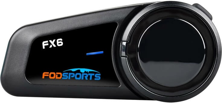 Interkom për motoçikletë Fodsports FX6, Bluetooth 5.0, i zi