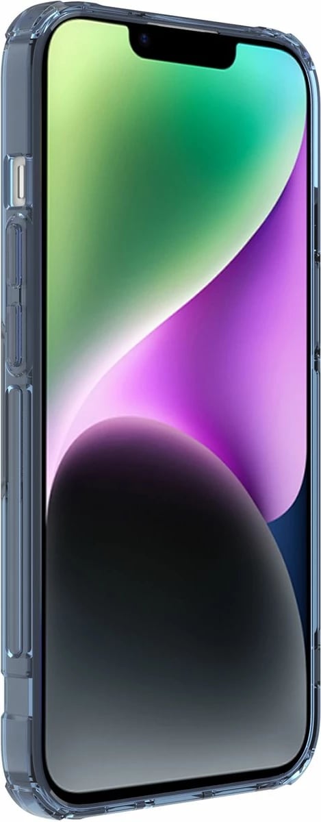 Mbështjellës Nillkin Nature Pro për iPhone 14, transparent/blu