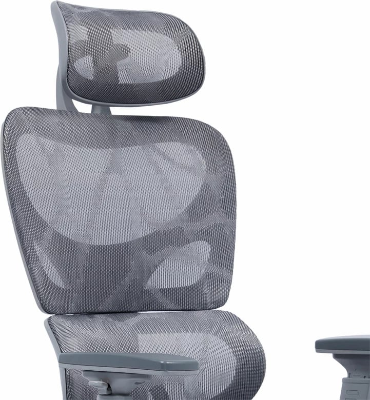 Karrige menaxheri për zyre me mbështetëse këmbësh Thelonius rrjetë gri