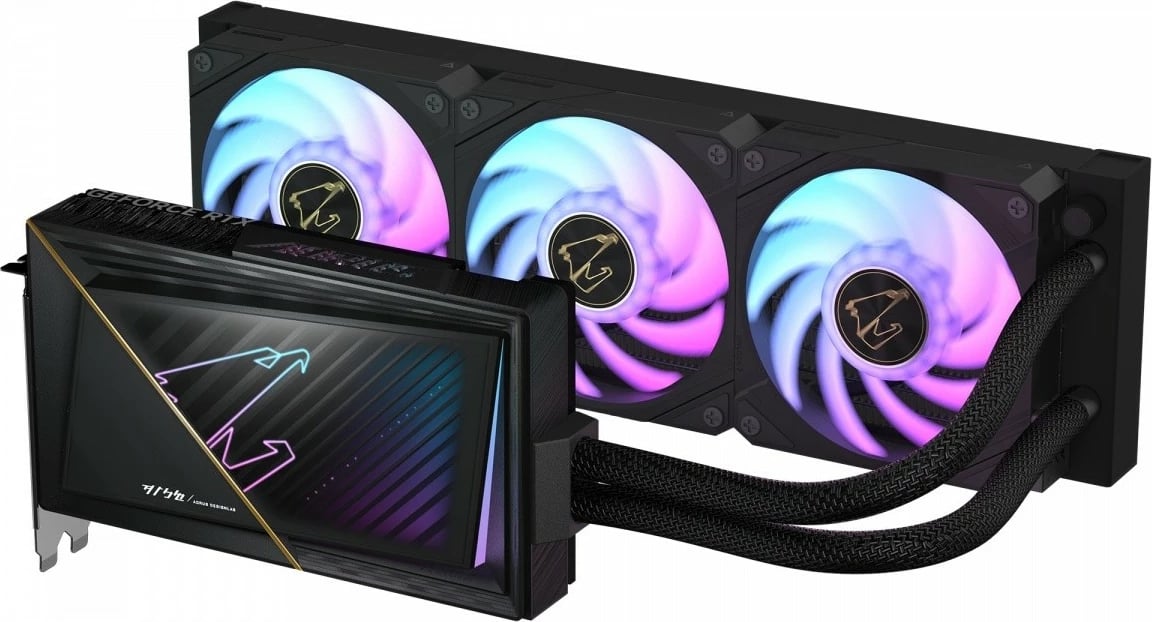 Kartë grafike Gigabyte AORUS GeForce RTX 5080 XTREME WATERFORCE 16G, 16 GB DDR7, Ftohje me ujë