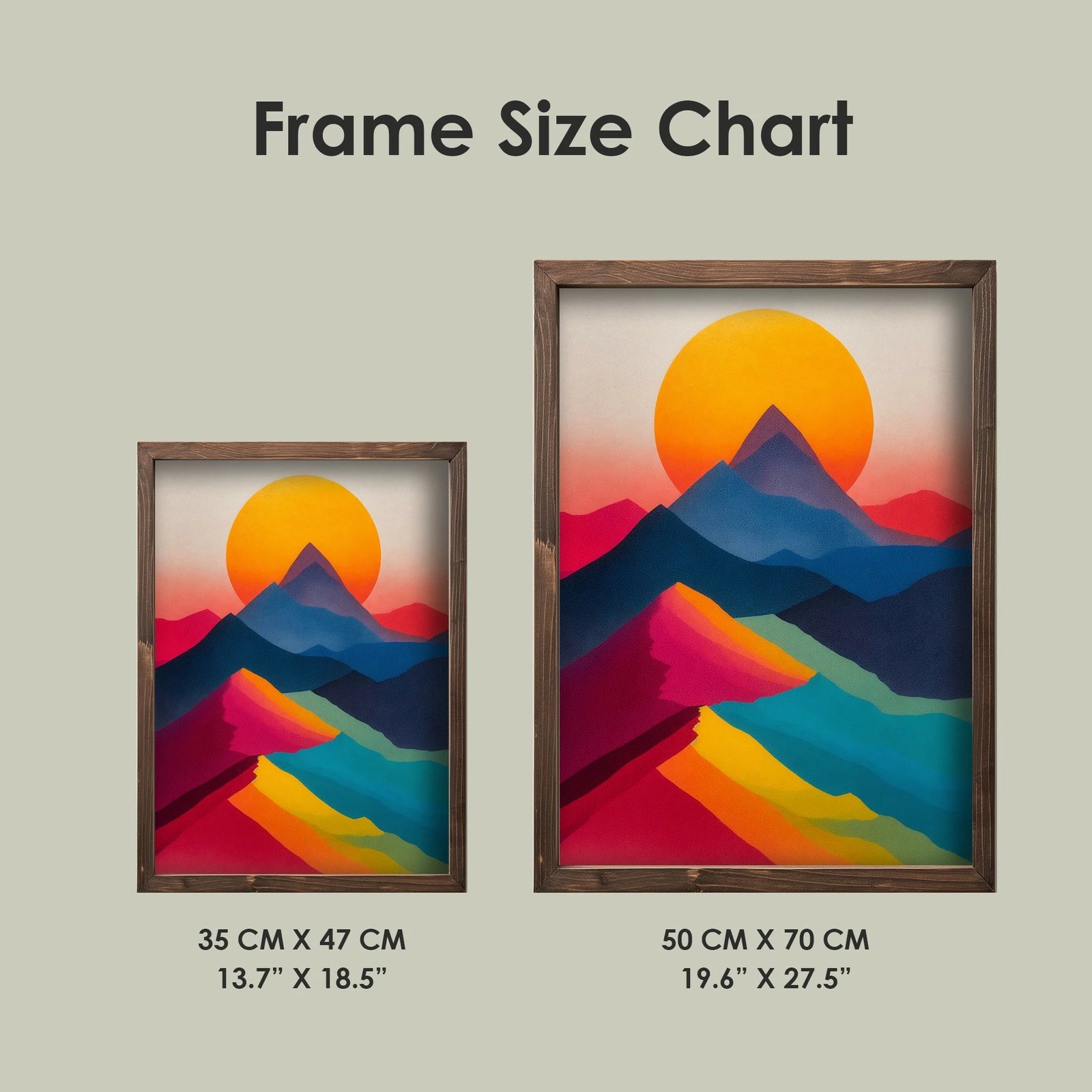 Pikturë dekorative me kornizë, MDF, shumëngjyrëshe, Wallity, TUN092-L, 35x47x2 cm