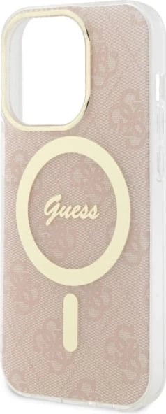 Mbështjellës Guess 4G MagSafe për iPhone 14 Pro 6.1", Rozë Mbështjellës Guess 4G MagSafe për iPhone 14 Pro 6.1", Rozë