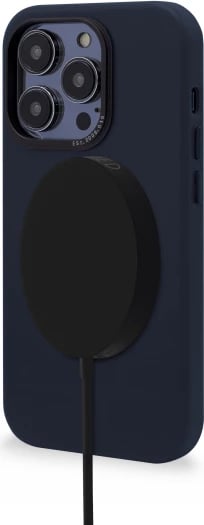 Mbështjellës Decoded për iPhone 14 Pro Max, lëkurë, MagSafe, blu