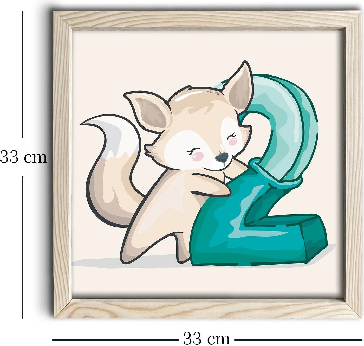 Pikturë dekorative me kornizë MDF, Wallity, 3333KCT-003, 33x33 cm