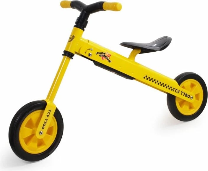 Bicikletë ekuilibri për fëmijë TCV, e verdhë