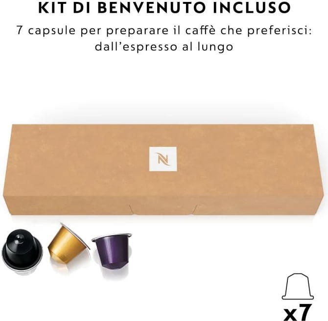makinë kafeje, De'Longhi, Nespresso Inissia EN80B, 0.8L, 19 bar, klasë energjie A, e zezë
