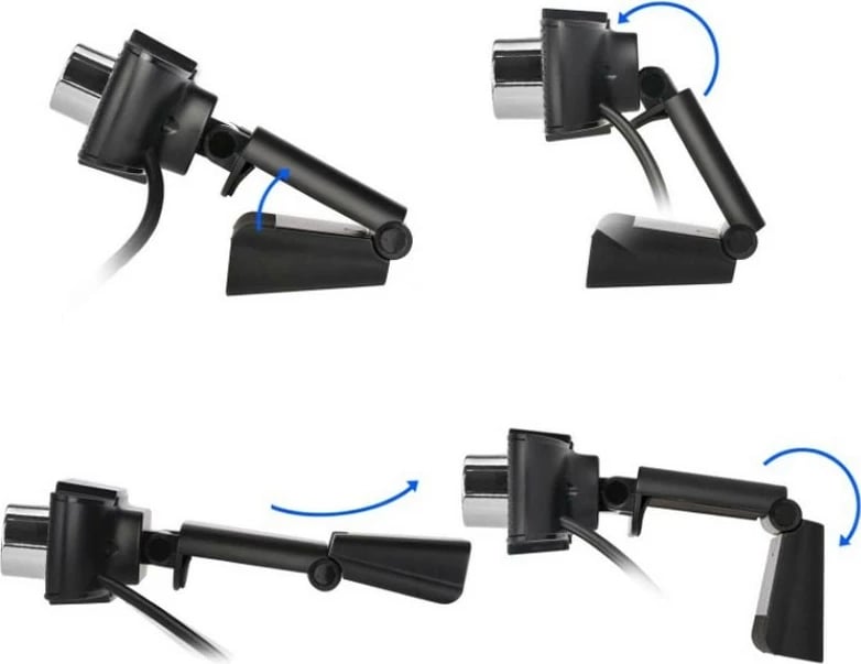 Webcam Techly I-WEBCAM-60T, Full HD 1080p, me mikrofon, USB, e zezë