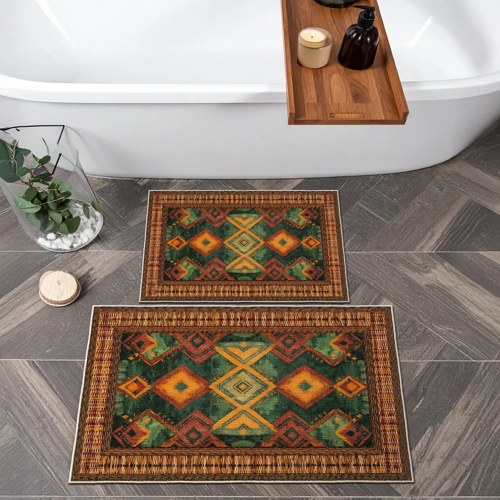 Set tapetash për banjo (2 copë), Mijolnir, Asr16, ngjyrë e gjelbër