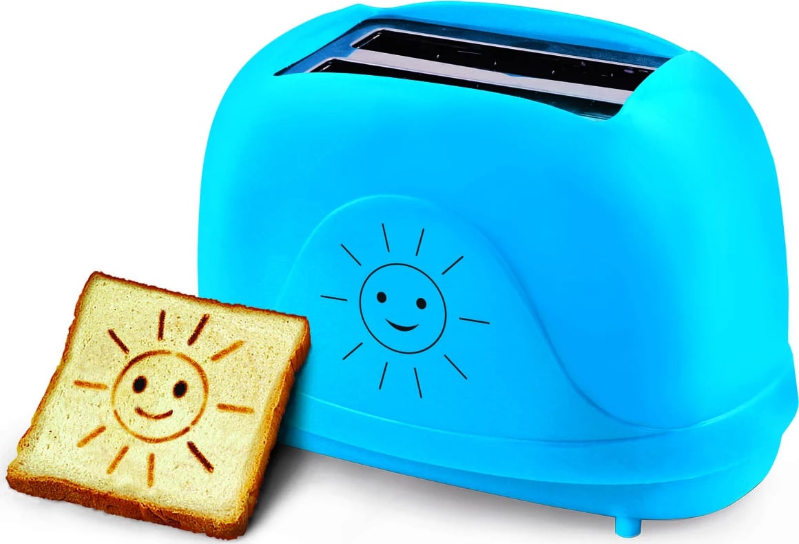 Toster, Esperanza, Smiley EKT003B, 2 slote, 7 nivele pjekjeje, 750W, blu