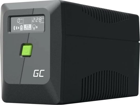 Kasë UPS Green Cell UPSLM360, 360W/650VA, valë e modifikuar sinusi, E zezë Kasë UPS Green Cell UPSLM360, 360W/650VA, valë e modifikuar sinusi, E zezë