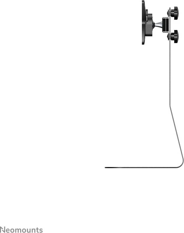 Mbajtëse monitori Neomounts FPMA-D850BLACK, 10-27 inç, rregullim lartësie, çelik, e zezë