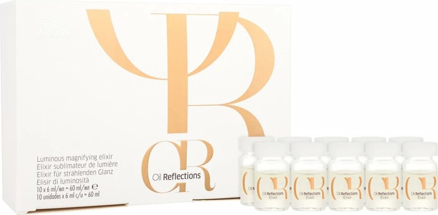 Eliksir për shkëlqim flokësh Wella Professionals Oil Reflections Luminous Magnifying Elixir për femra 10x6ml