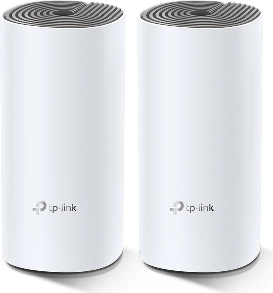 Set mesh router TP-LINK Deco E4, AC1200, 2 copë, Bardhë