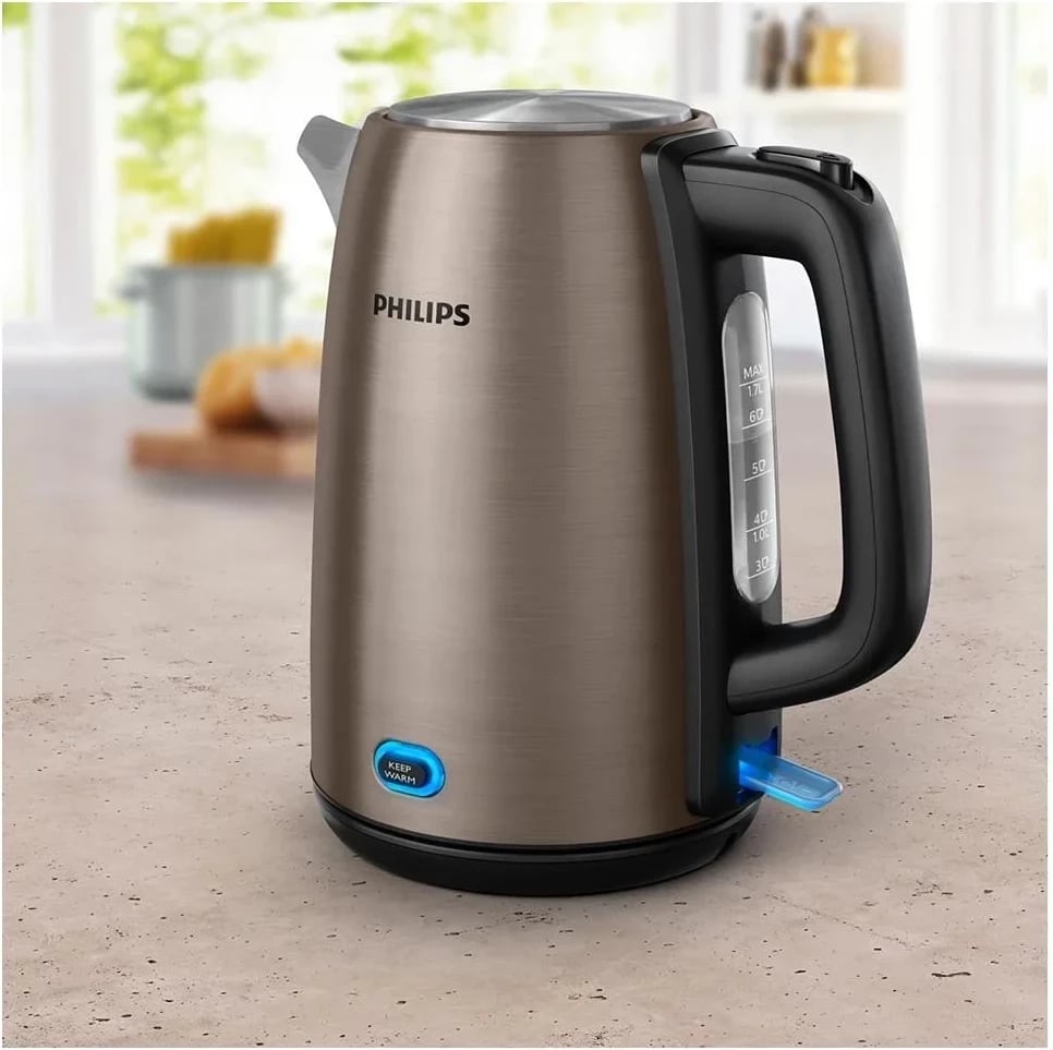 Çajnik elektrik Philips HD 9355/92, 1.7L, bakër