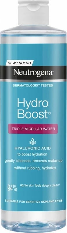 Ujë micellar Neutrogena Hydro Boost Hyaluronic Acid, 400 ml