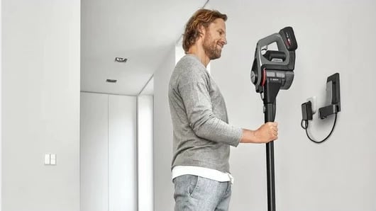 Fshesë me korrent Bosch Serie 8 BSS825MULT, 2-në-1, pa qese, Gri Fshesë me korrent Bosch Serie 8 BSS825MULT, 2-në-1, pa qese, Gri