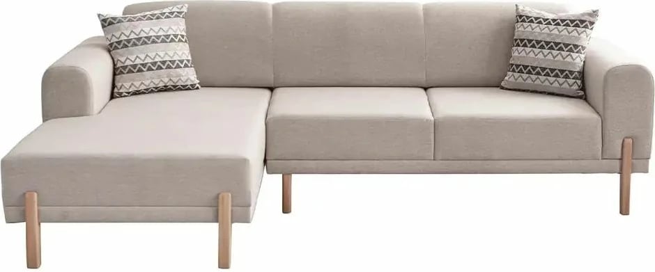 Kënd-sofë krevati Atelier del Sofa, mocha relax majtas, krem