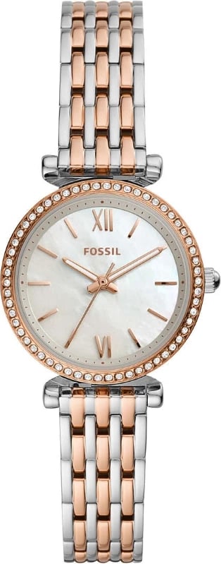 Orë dore për femra FOSSIL CARLIE, argjendi/rozë e artë