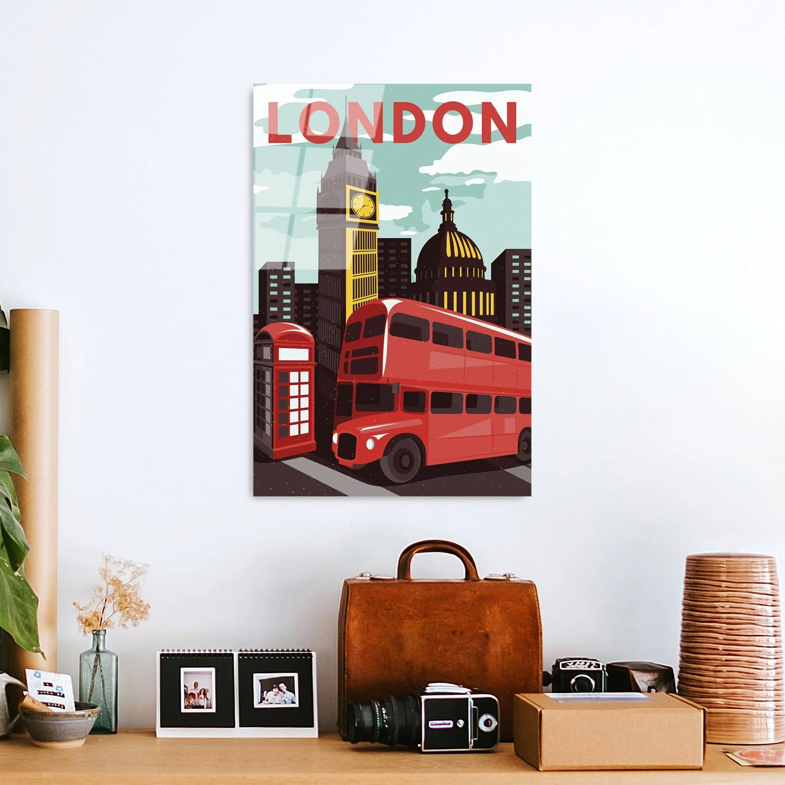 Pikturë dekorative prej xhami të temperuar, Wallity UV-1020, 30x45cm