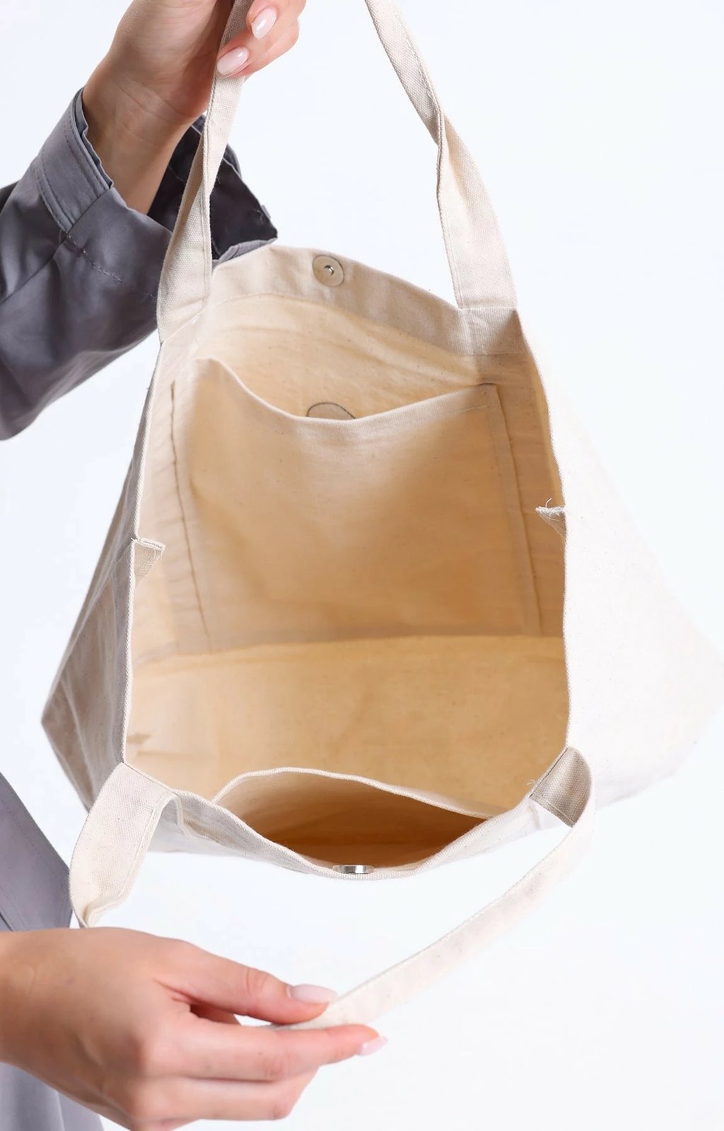 Çantë tote krem Zoozie Bags, 2142