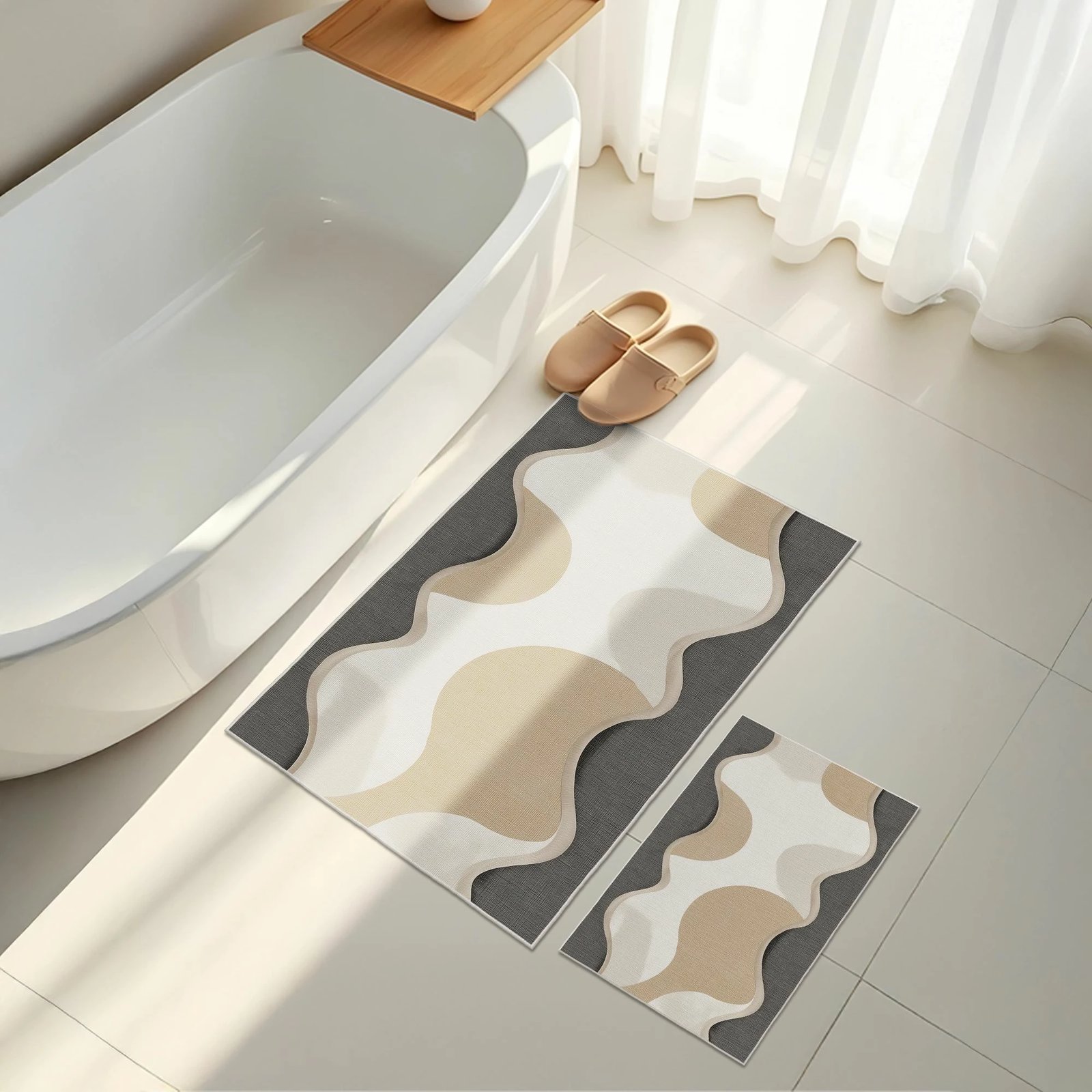 Set tapetash për banjo (2 copë), Mijolnir, Asr23, bezhë