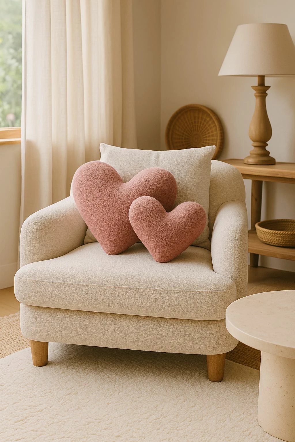 Jastëk zemër i vogël, rozë, Evila Originals, Teddy Kalp Small Jastëk zemër i vogël, rozë, Evila Originals, Teddy Kalp Small