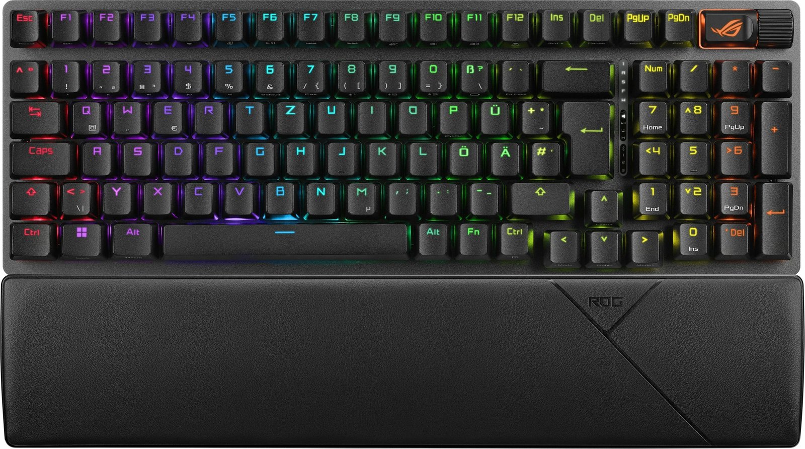 Tastierë gaming ASUS ROG Strix Scope II 96 wireless, mekanike, RGB, QWERTZ, e zezë