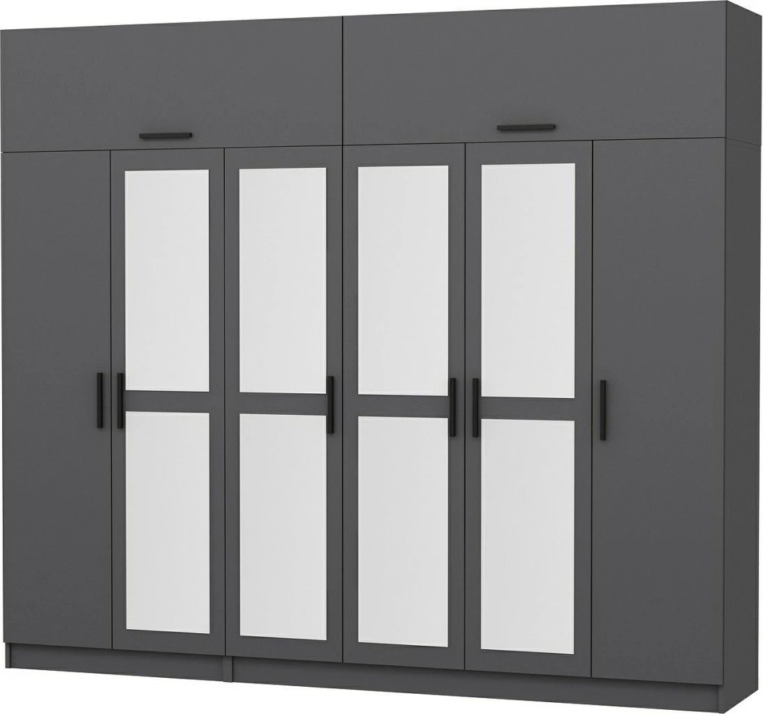 Dollap Skye Decor, ngjyrë antracit, 270x235x52cm