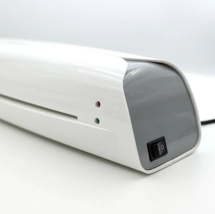 Laminator Qoltec LMR-0327, A4, Bardhë/Gri