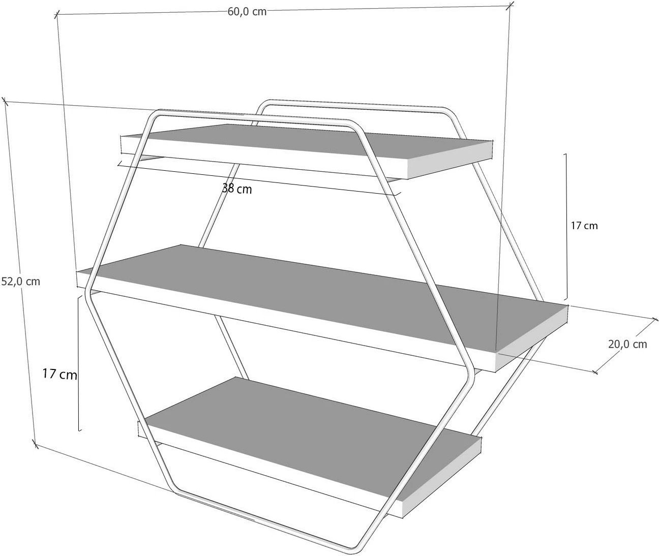Raft muri Azra, Skye Decor, ngjyrë Atlantic Pine