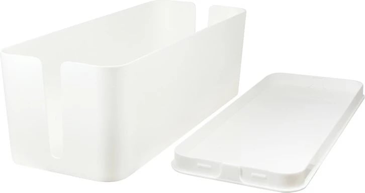 Kuti për kabllo LogiLink, menaxhim kabllosh, plastikë, e bardhë, 400x135x160mm