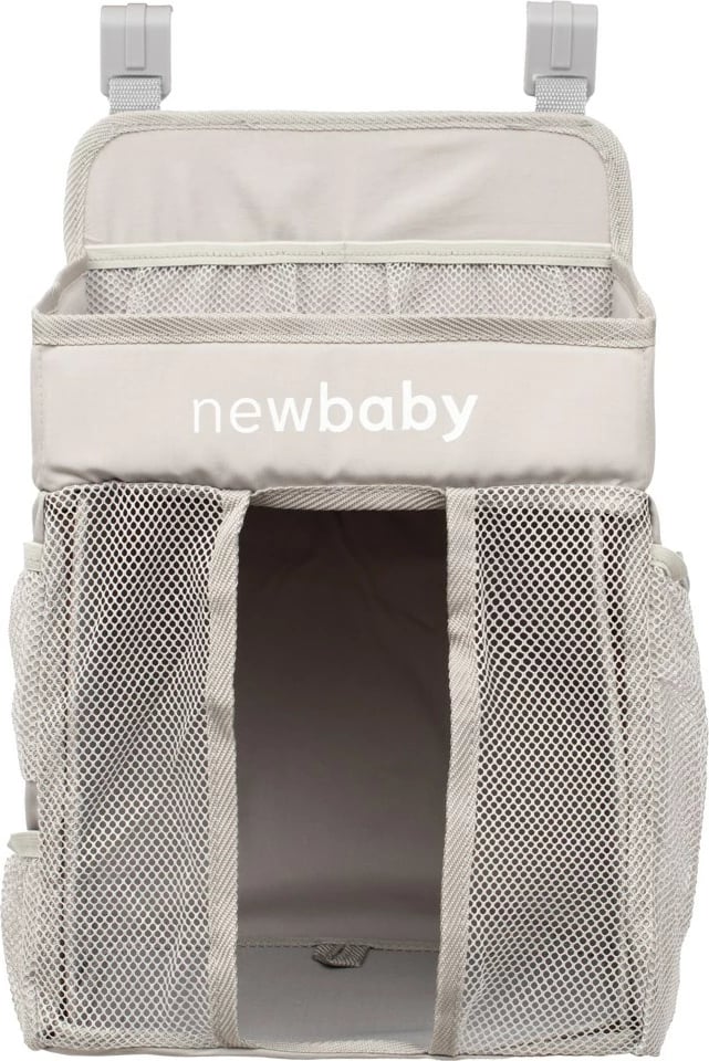 Organizues krevati për bebe, New Baby, TinyTidy, 27x25x48 cm, 100% poliester, gri