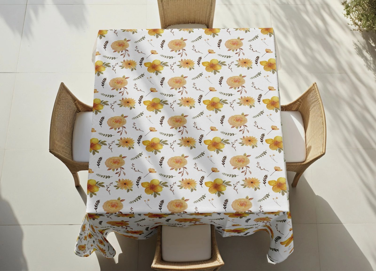 Mbulesë tavoline Hermia, Asr-tblclt25-43, shumëngjyrëshe, 140x140cm