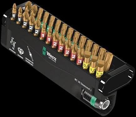 Set bitash tornavici WERA BC 30 Diamond 1, 30 copë