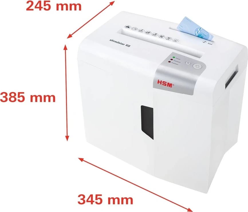 Shkatërrues Dokumentesh HSM shredstar X8, me mekanizëm të veçantë për prerjen e CD-ve