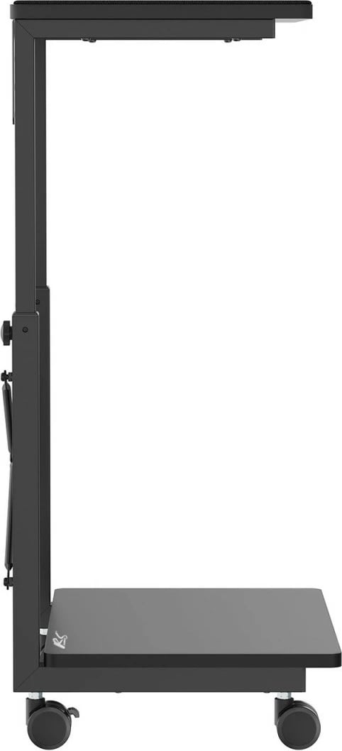 Karrocë për kasë kompjuteri Maclean RS430, me rrota, e zezë