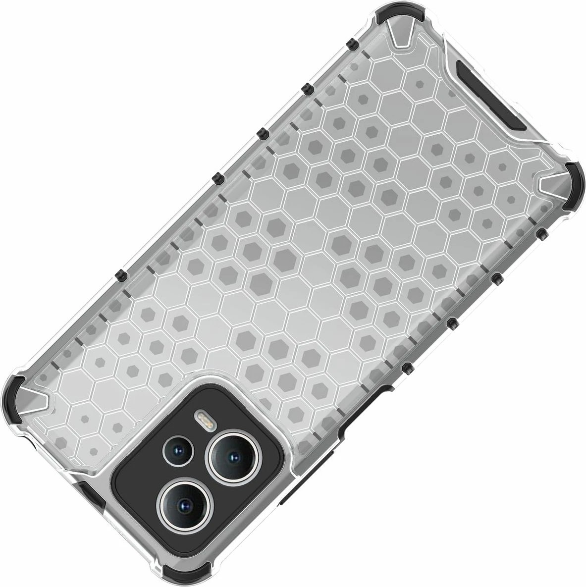 Mbështjellës Hurtel Honeycomb për Xiaomi Redmi Note 12 5G / Poco X5 5G, i zi