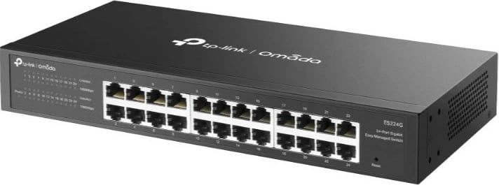 Switch i menaxhuar TP-LINK Omada ES224G, 24 porta Gigabit, kasë metalike