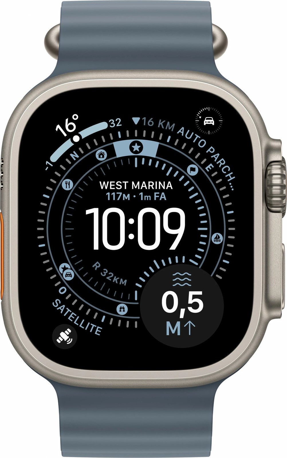Smartwatch Apple Watch Ultra 3 Titanium Cellular 49mm Ocean maritimblau