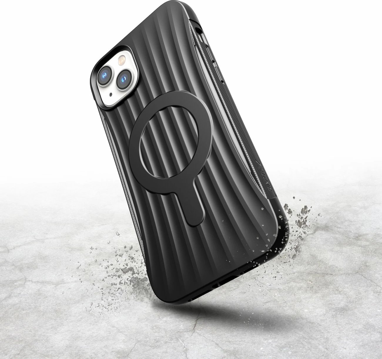 Mbështjellës Raptic X-Doria Clutch Case për iPhone 14 Plus me MagSafe, i zi