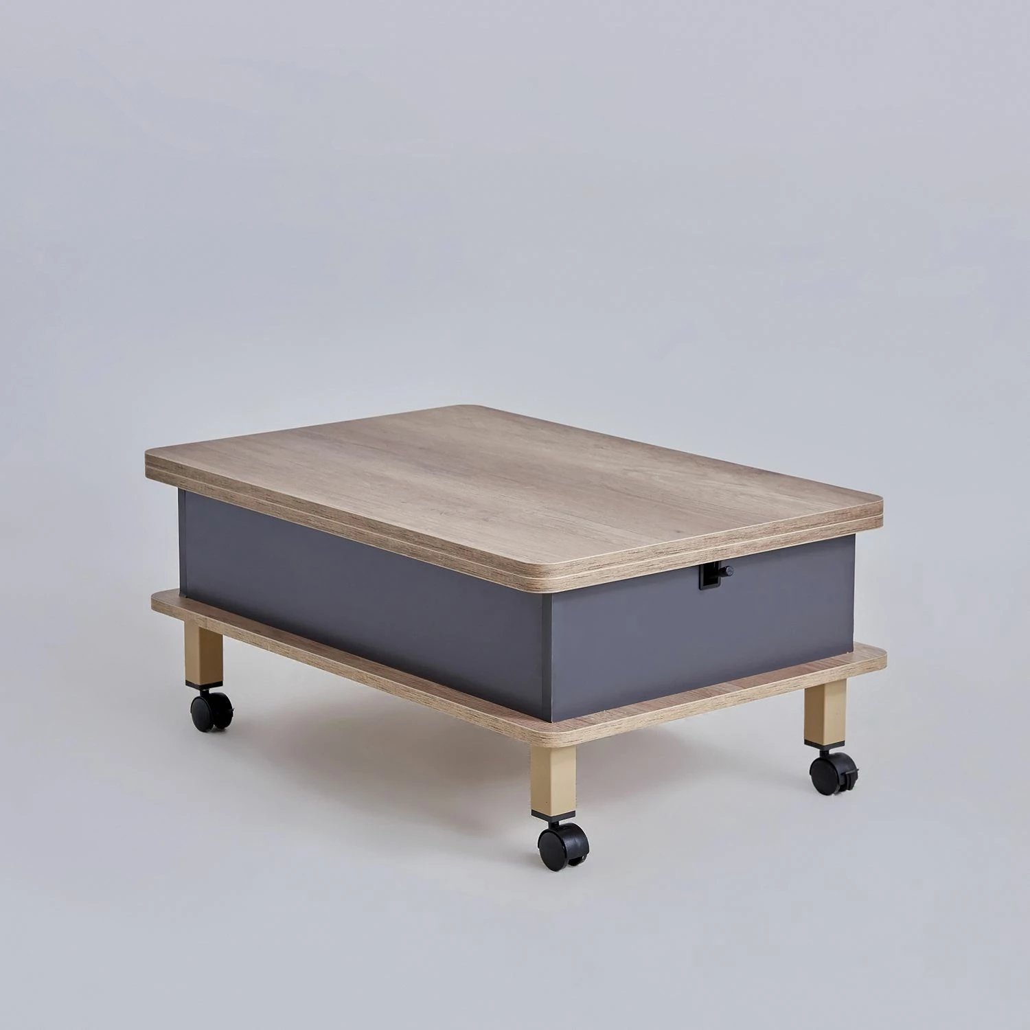 Tavolinë kafeje Skye Decor, Alaska-Antracit, dimensione të rregullueshme