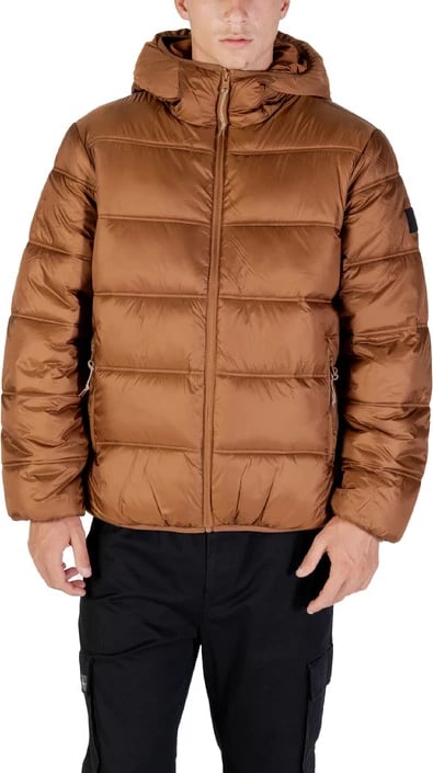 Jakne Tommy Hilfiger Jeans për meshkuj, kafe