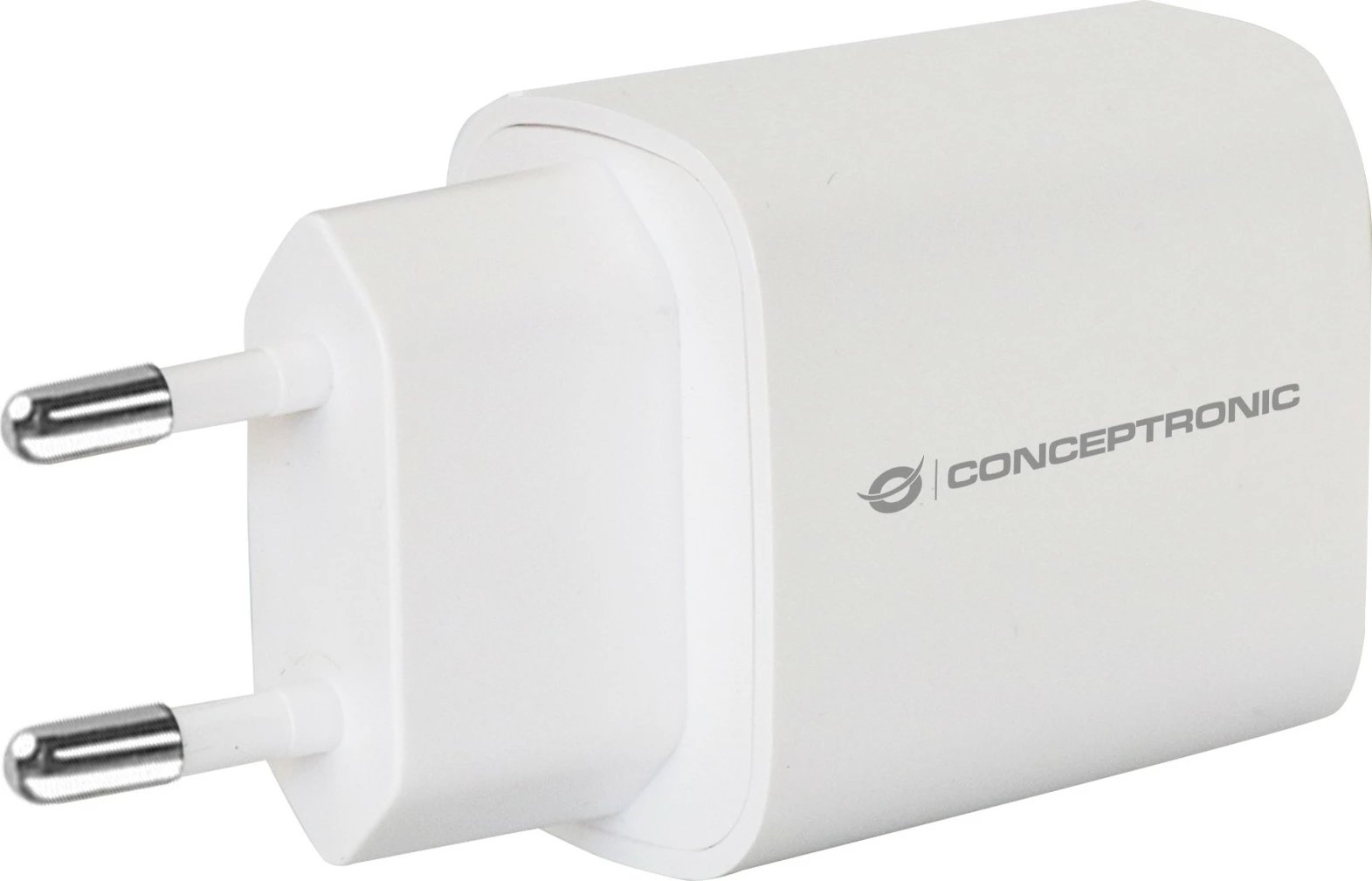 Karikues Conceptronic 1 port USB-C PD 3.0 20W i bardhë