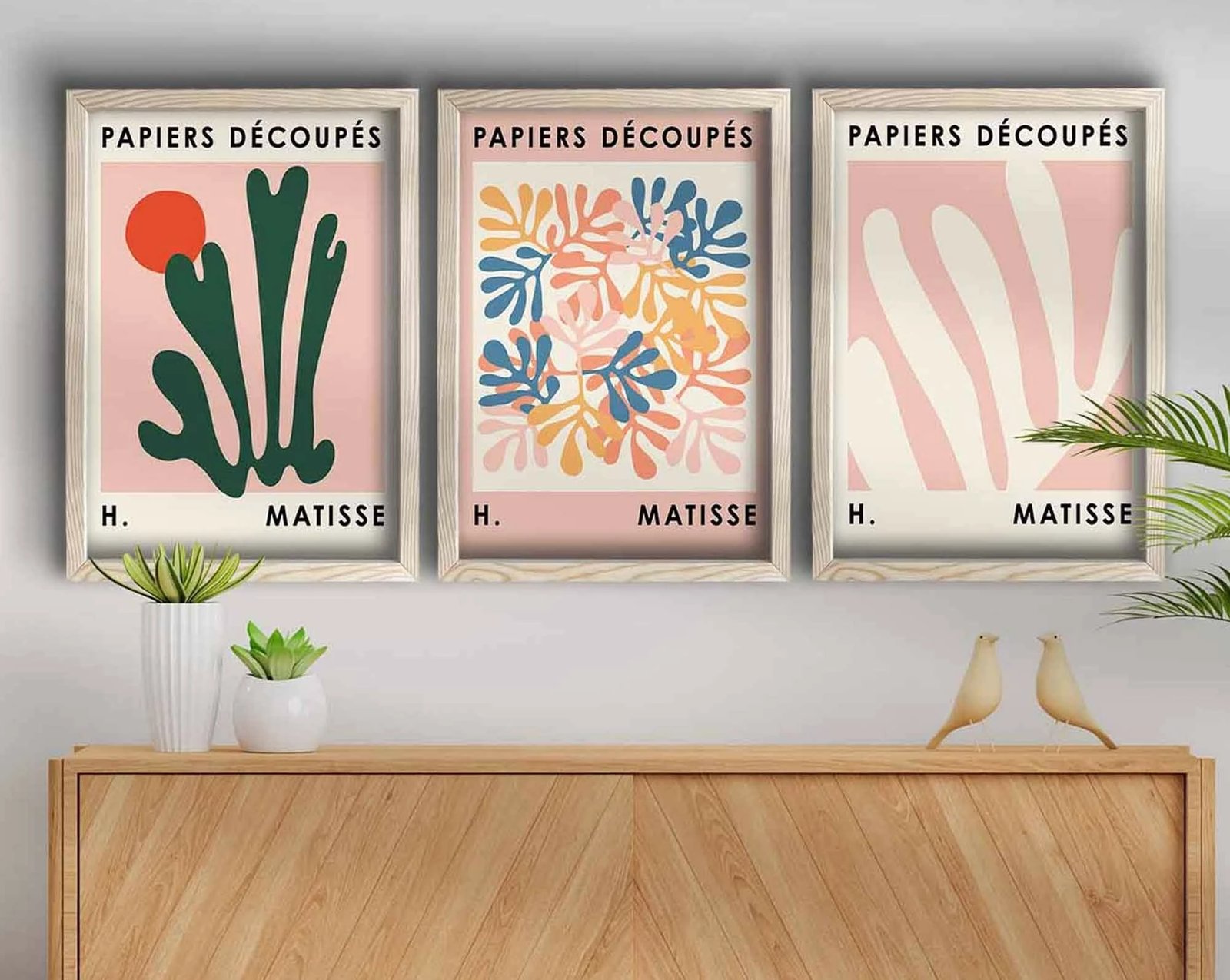 Pikturë dekorative me kornizë MDF (3 copë), Wallity, 3P3853NISCT-009