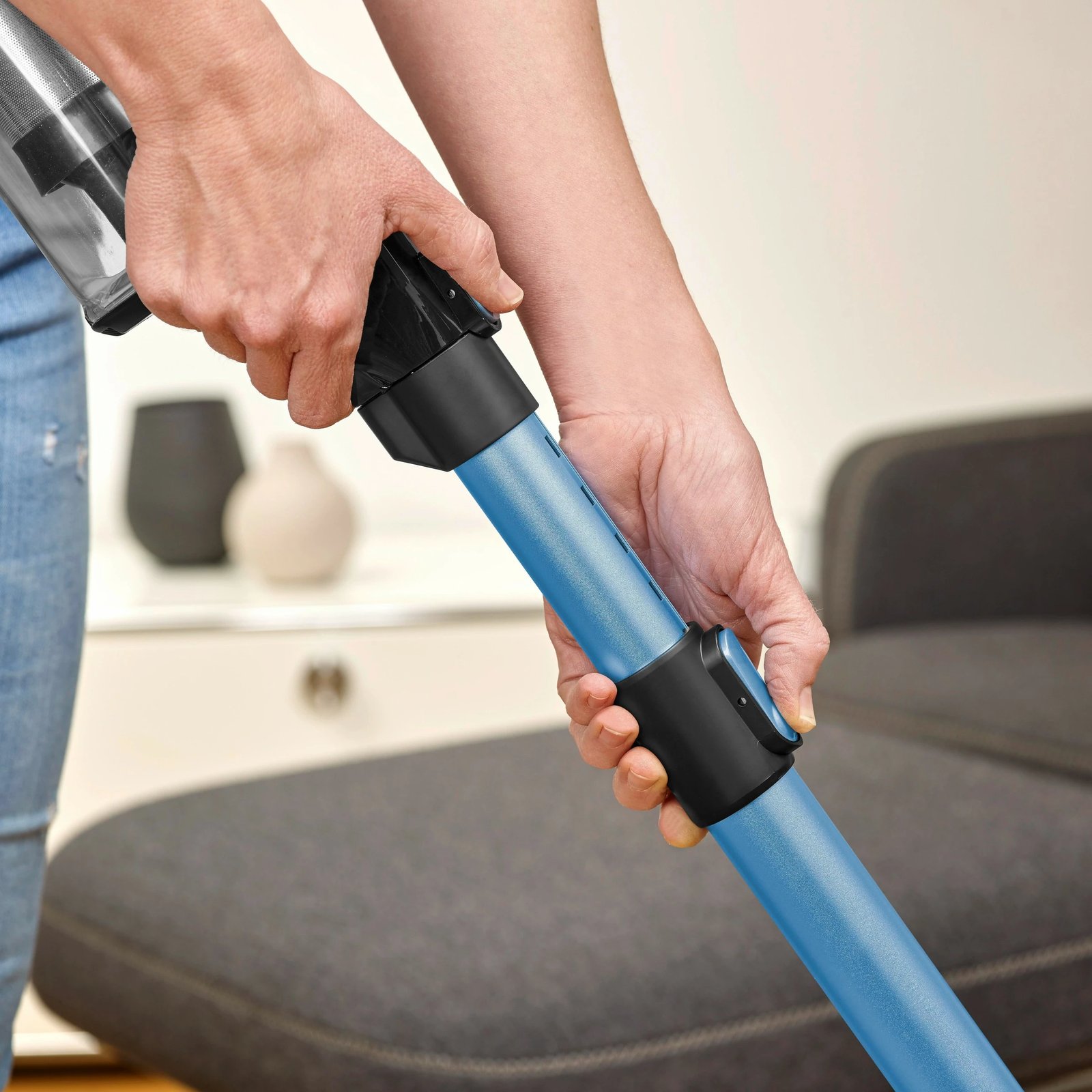 Fshesë me bateri Severin HV 7151 S'Power Slim, blu Fshesë me bateri Severin HV 7151 S'Power Slim, blu