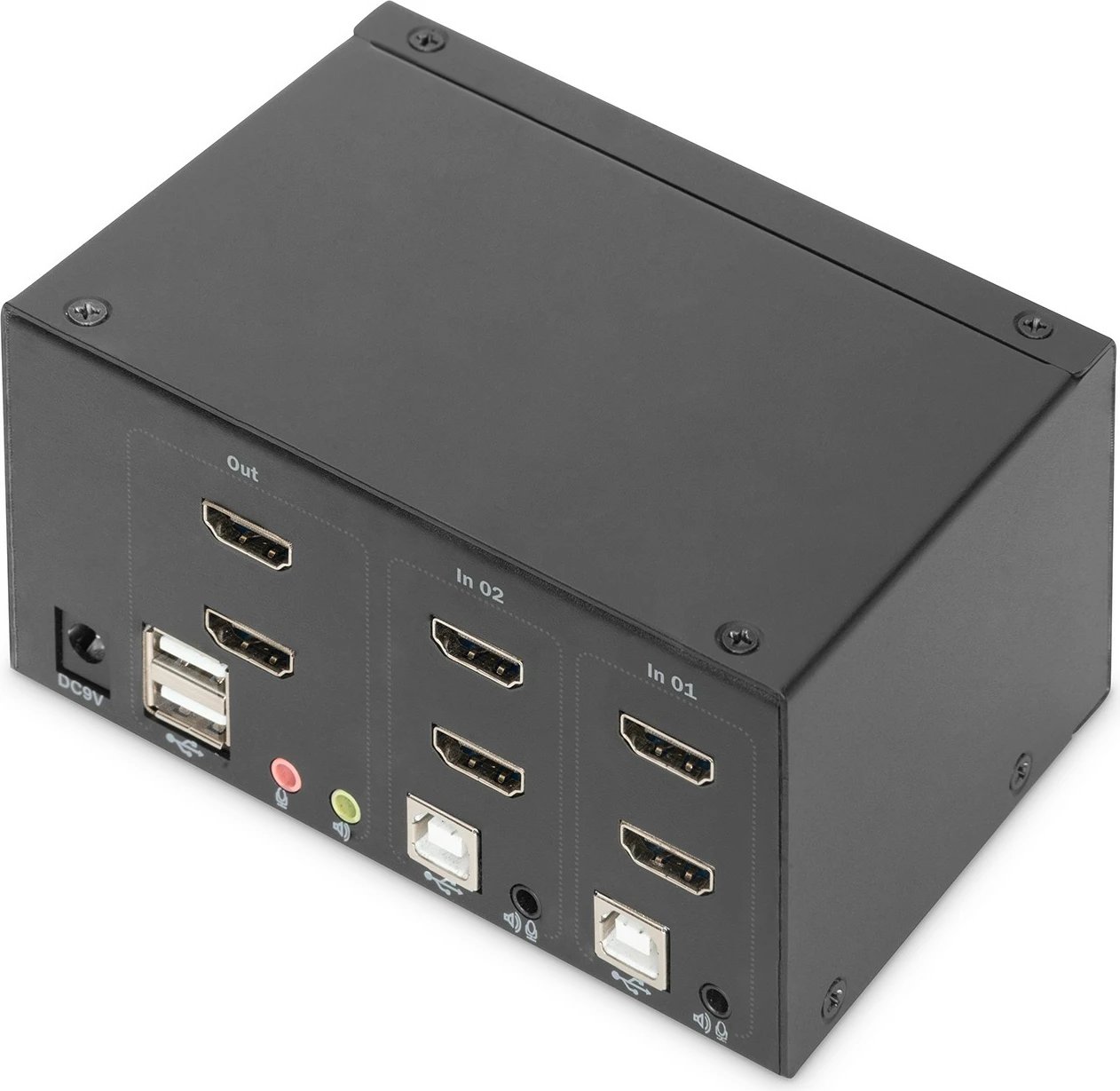 Switch KVM Digitus DS-12860, 2 porta, HDMI, 4K, i zi