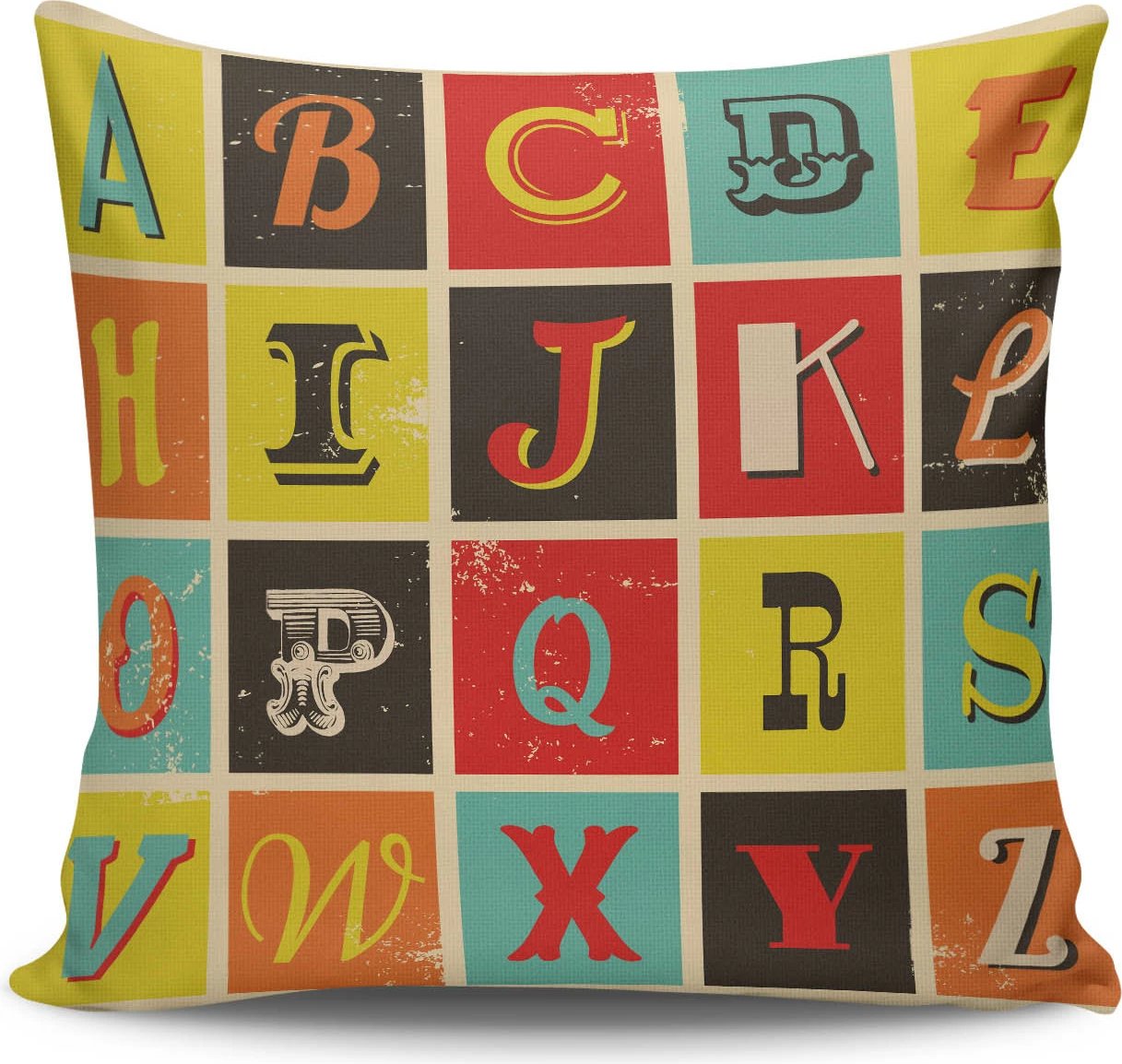 Jastëk Aberto Design, NKRLNT-004, shumëngjyrësh, 43x43cm