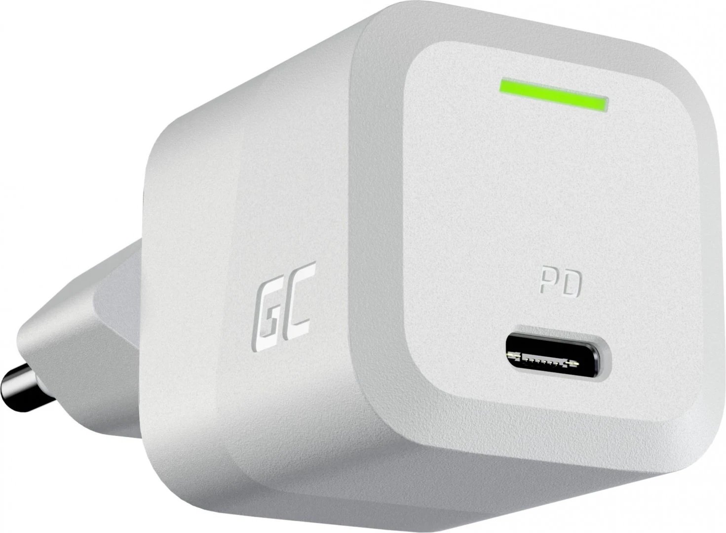 Karikues USB-C, Green Cell, 33W, e bardhë 