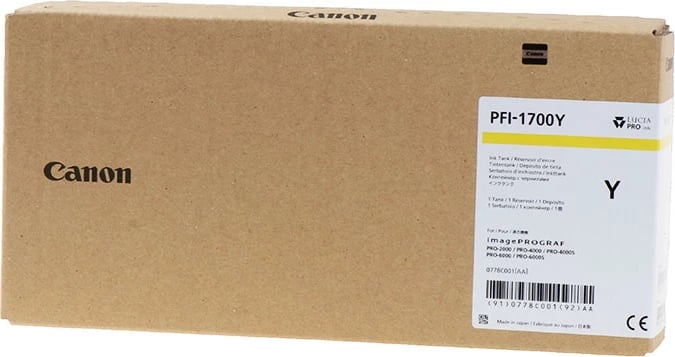 Bojë printeri, Canon, PFI-1700Y / 0778C001, 700 ml XXL, e verdhë